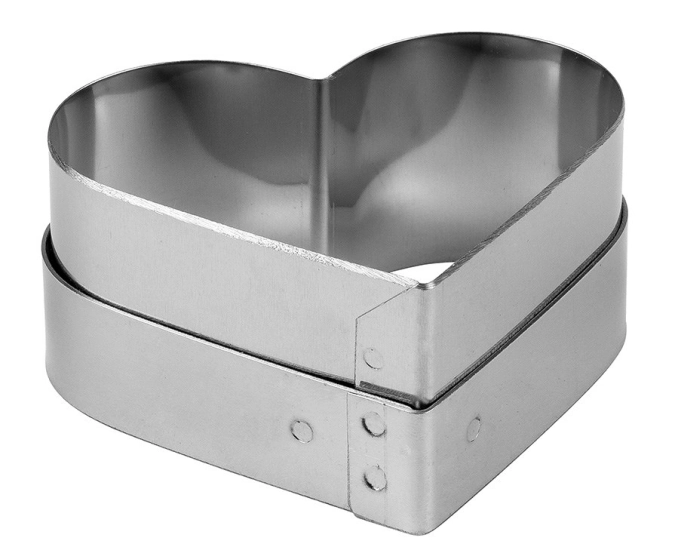 Ausstecher Herz Edelstahl 75x65 mm