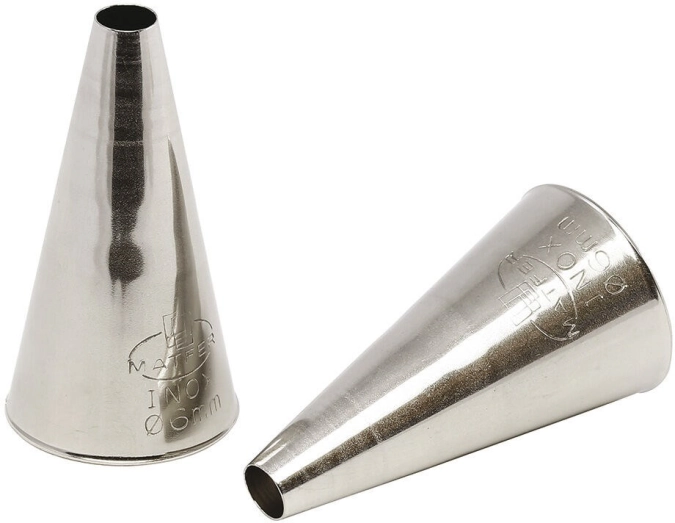 Bte 2 douilles unie inox 0.9mm