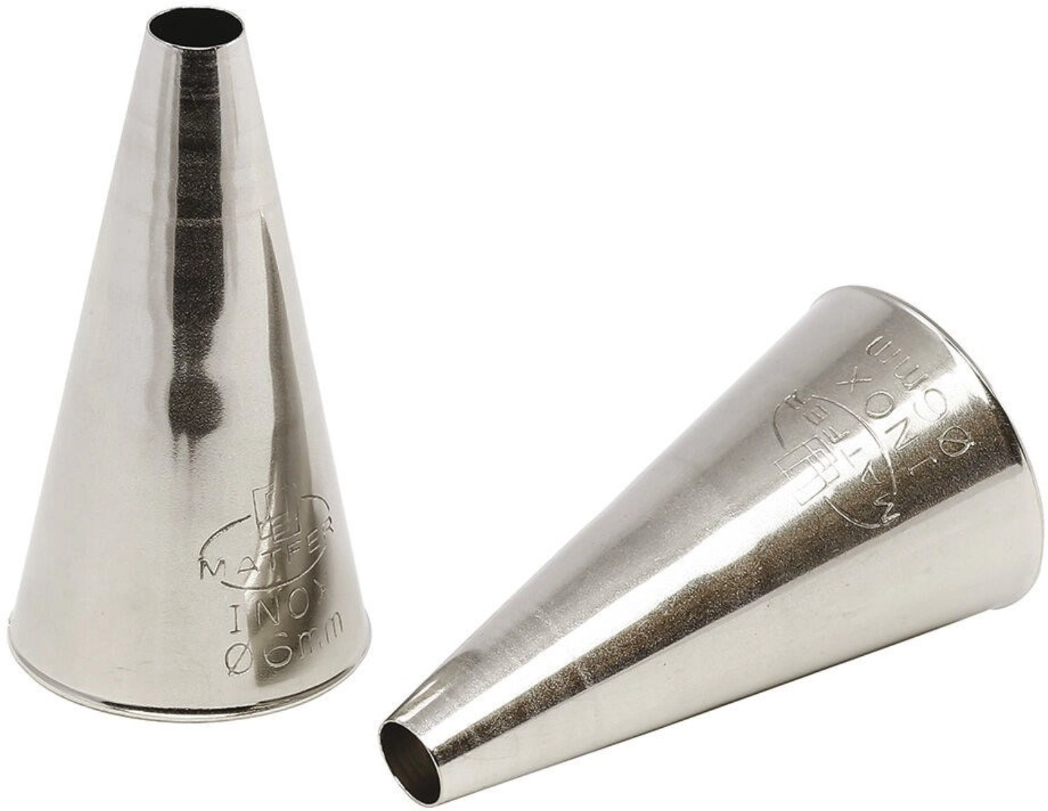 Boite 2 douilles unies inox u9