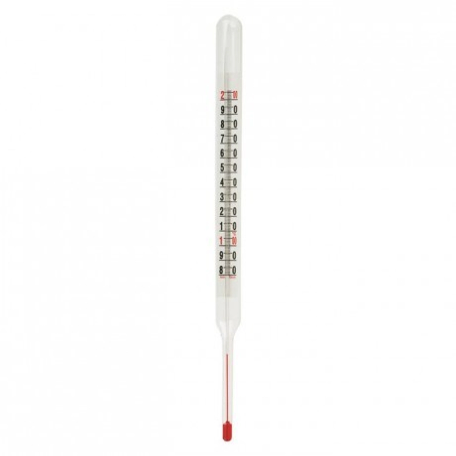 Zucker/Bratenthermometer +80°C-200°C L: 30cm, ohne Hülle