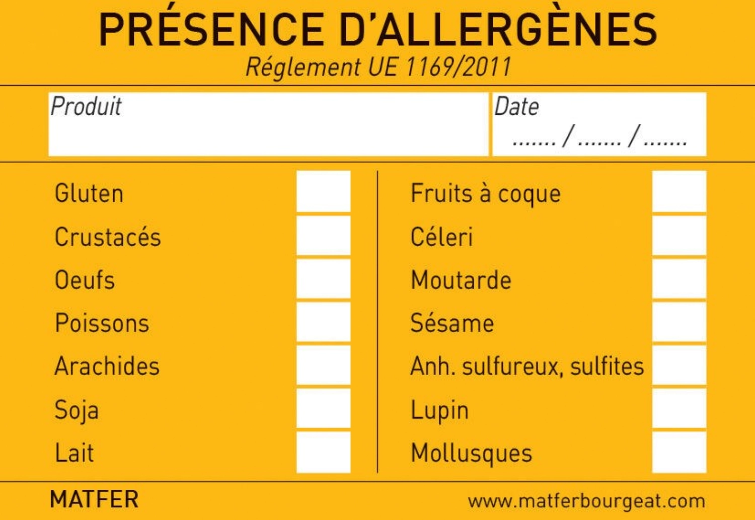 250 Etiketten Allergene 51X71