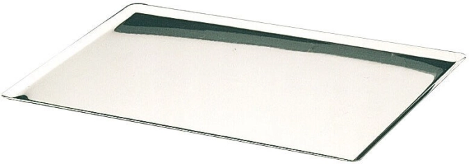 Plaque inox bords pinces gn1/1