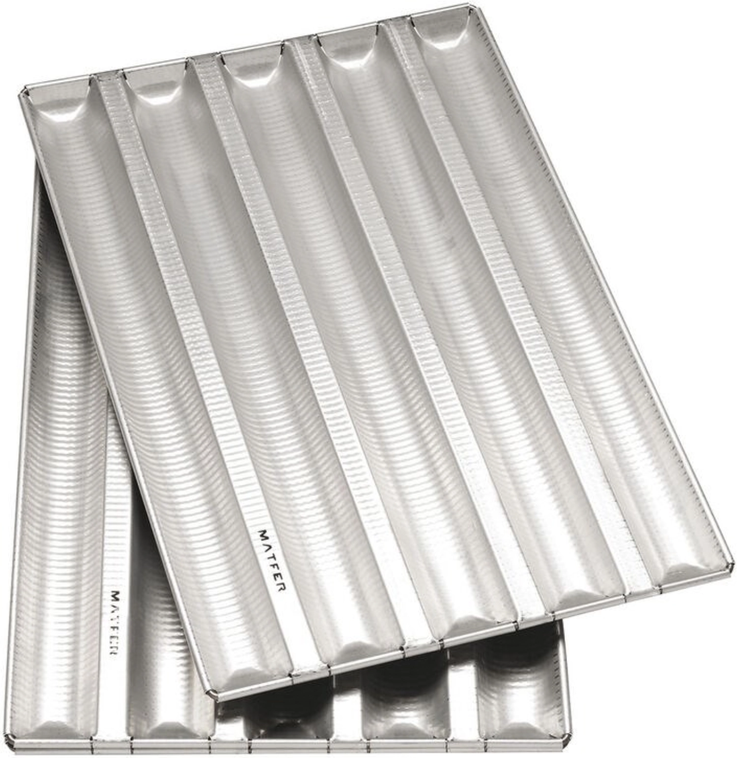Plaque 5x2 liv. alu-gaufer 800