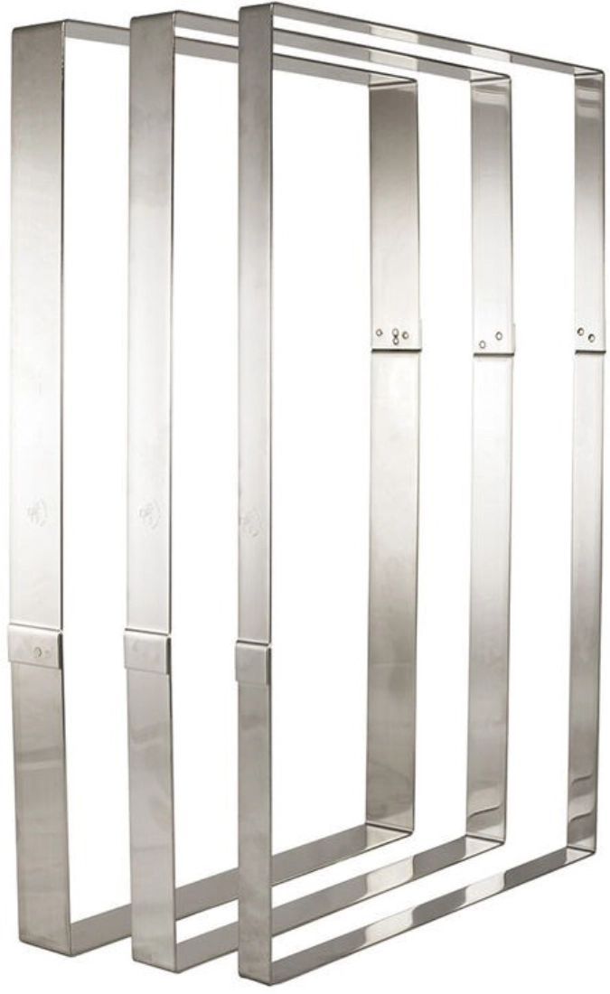 Cadre inox entremet 375x275x45