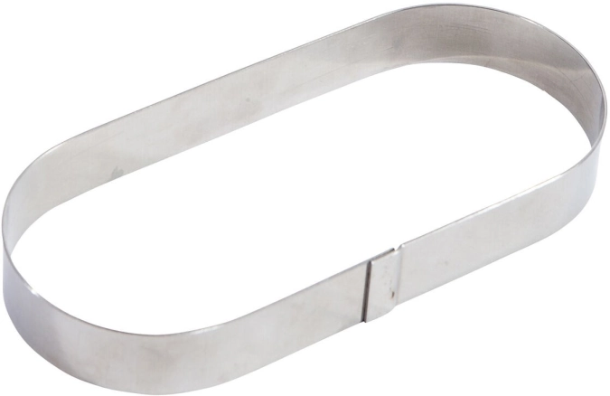 Oblong à tarte inox l 200h25