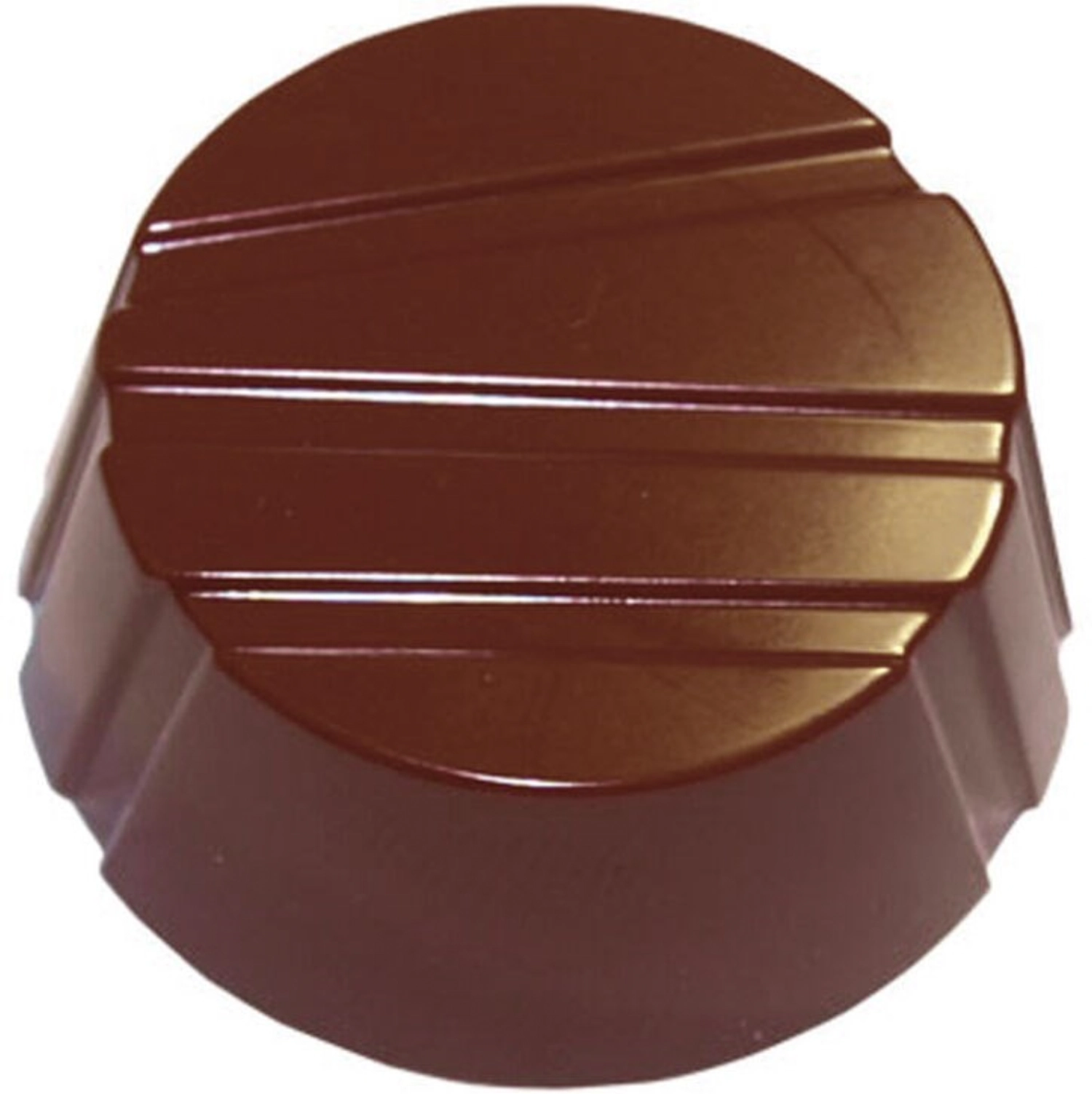 Plaq.28bonbon rond raye s/bpa