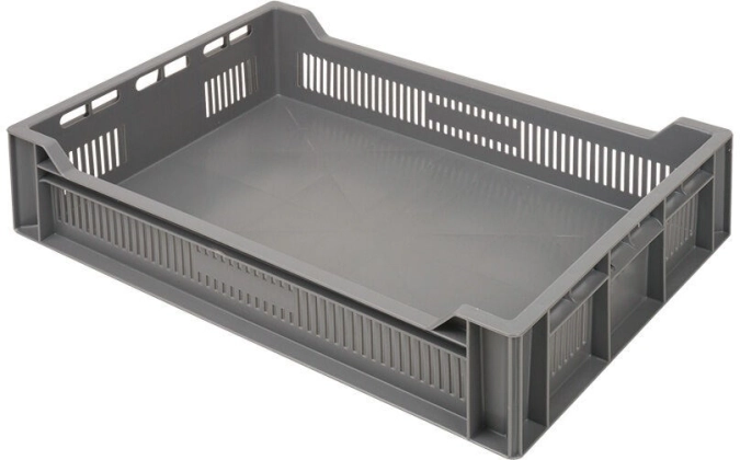 Bäckerkiste Grau 20 L