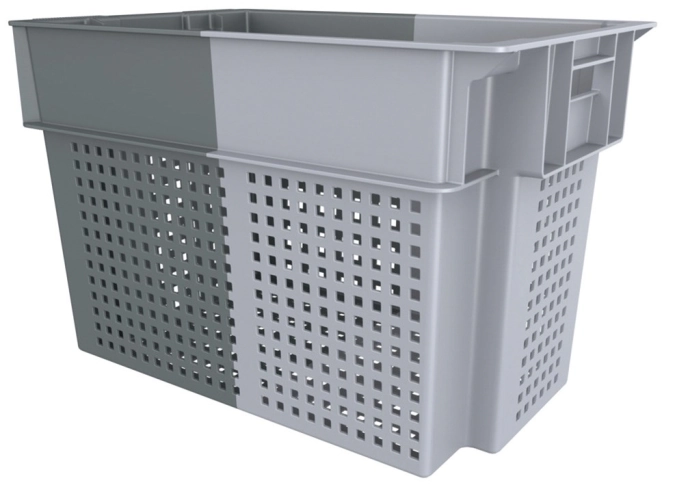 Korb Stapelb. Nestb.70L Grau