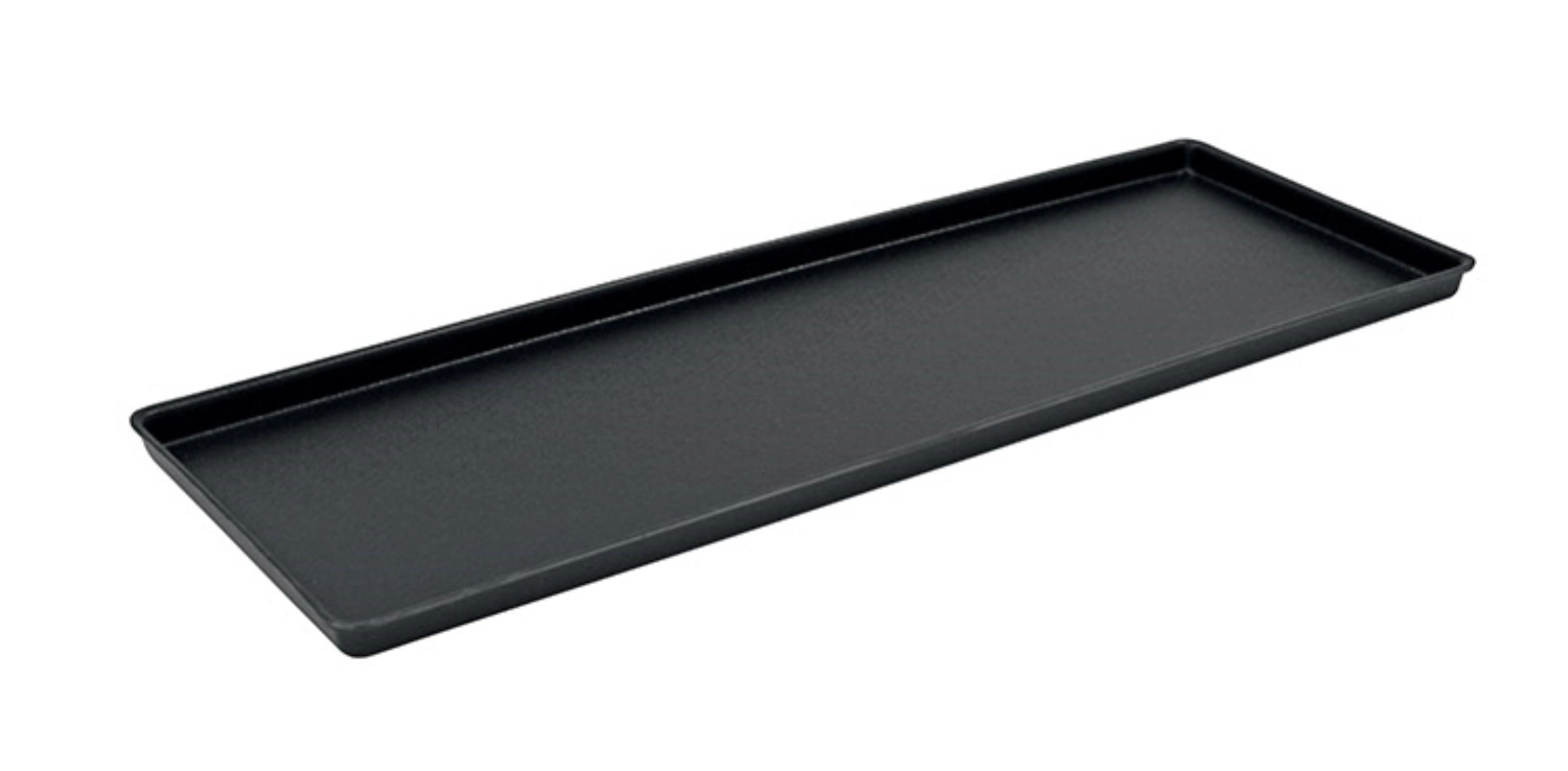 Plateau abs noir 580x195x20mm