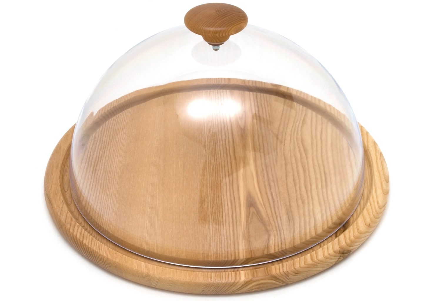 Assiette p. cloche à fromage en frêne D57cm
