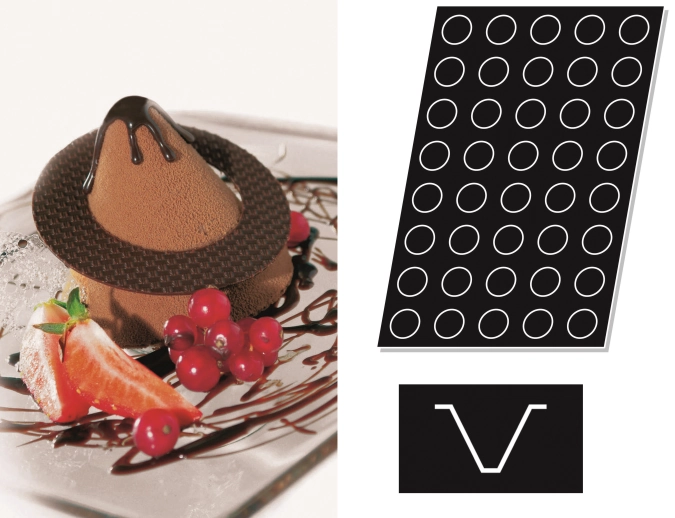 Tapis de cuisson Flexipan forme conique 60x40cm, D5cm, H4cm,