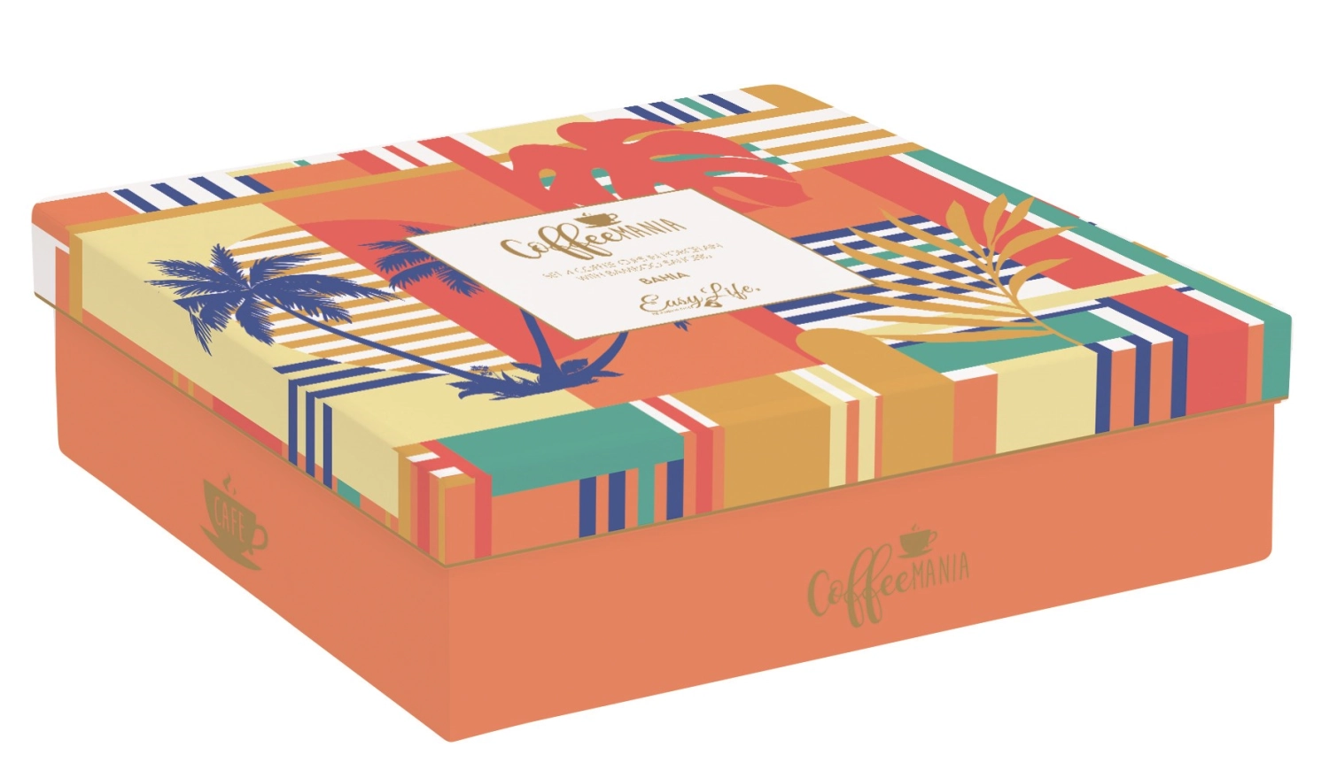 4 tasses à café avec soucoupe en bambou. baha 110ml