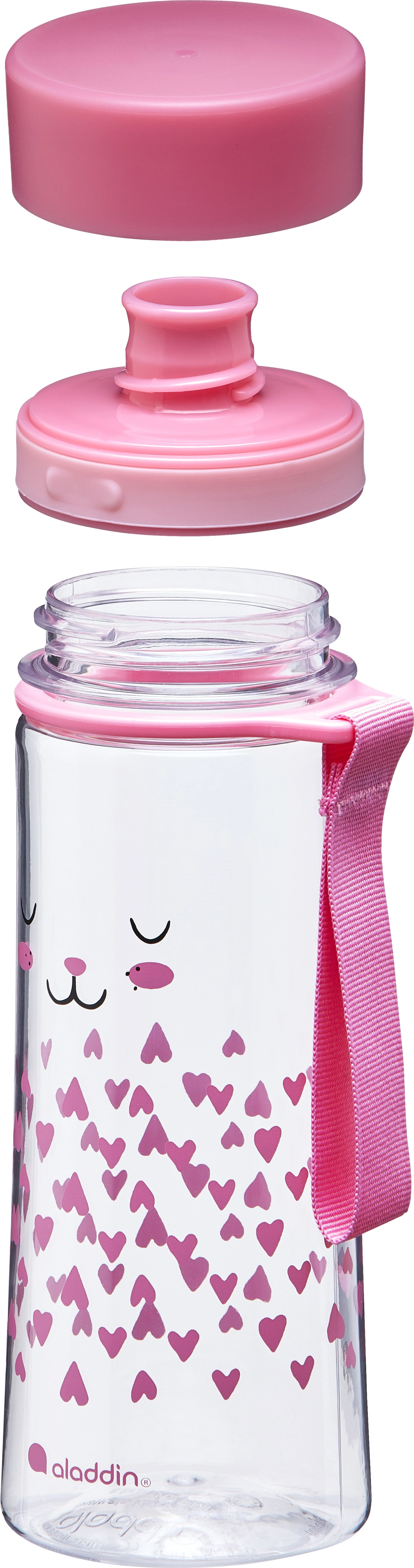Aladdin my first aveo bunny water bottle for kids 0.35l rose