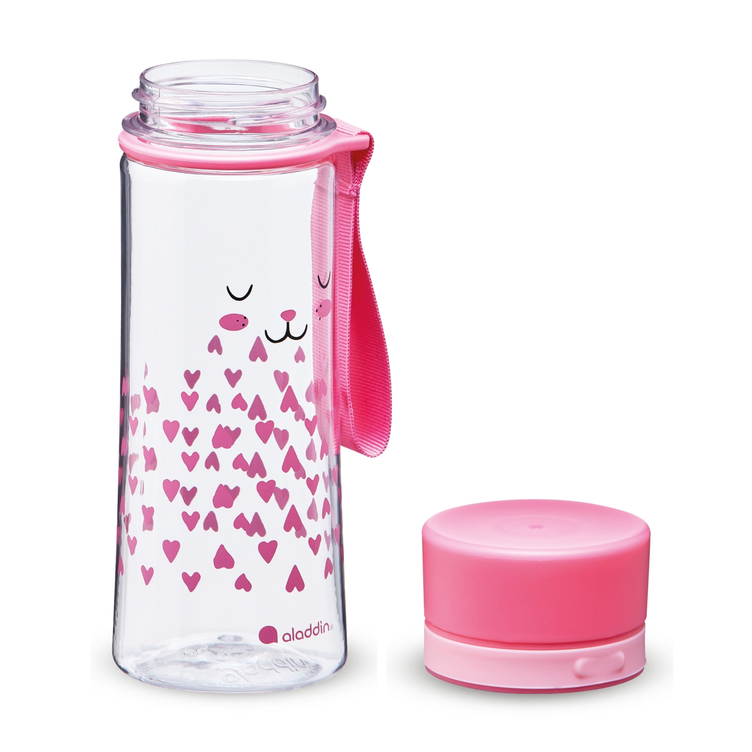 Aladdin my first aveo bunny water bottle for kids 0.35l rose