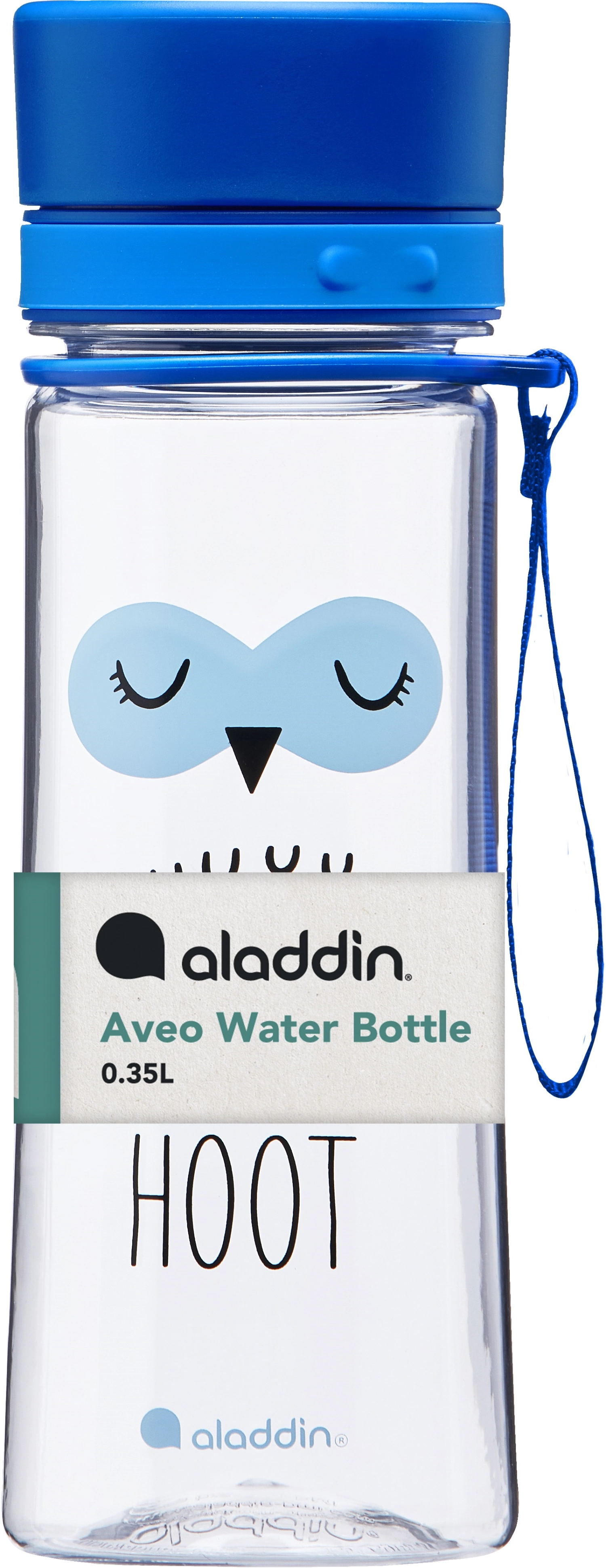 Aladdin my first aveo owl water bottle for kids 0.35l blue