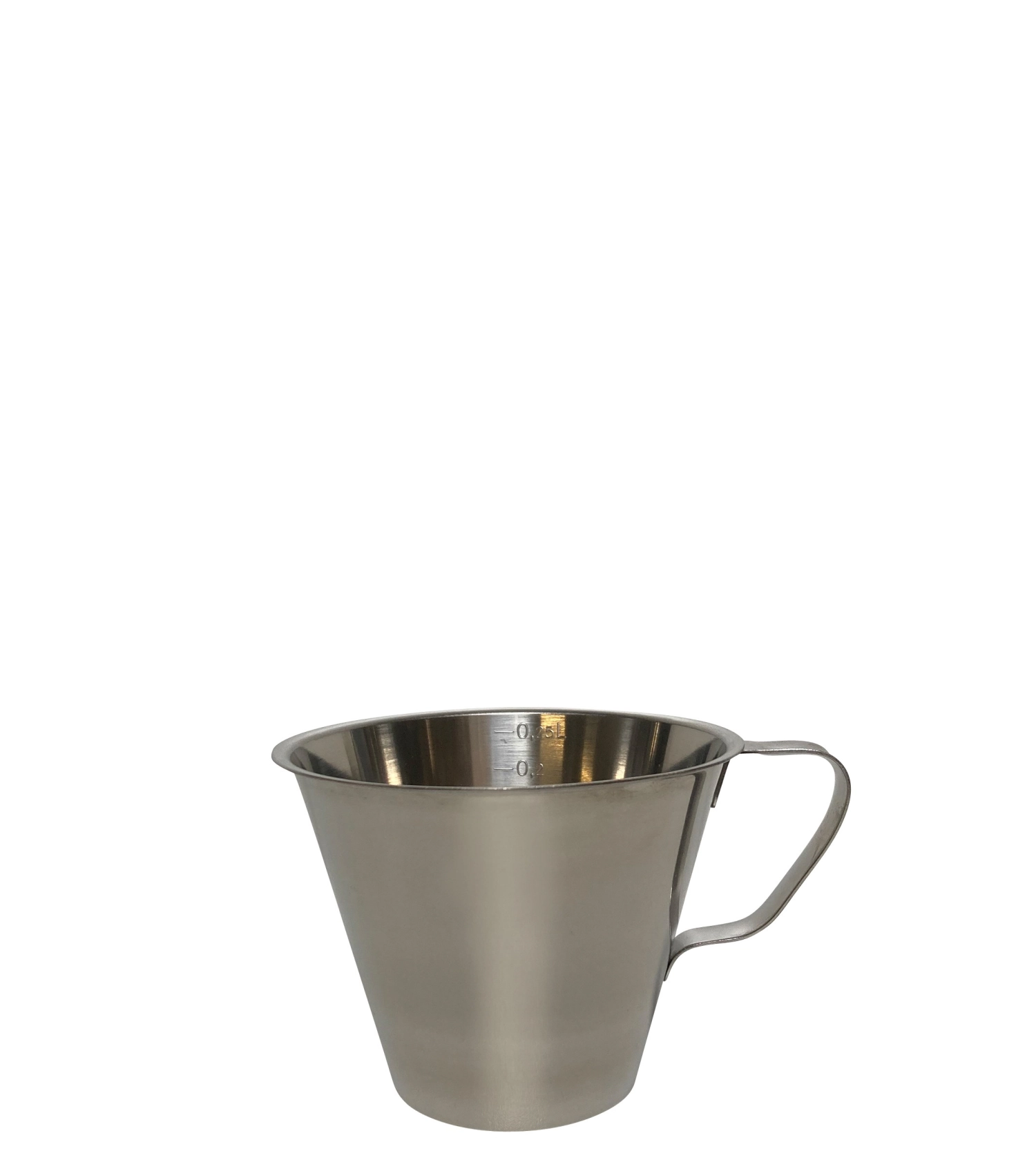 Gobelet de mesure 0.25lt poignée fermée d10cm h7cm lt/cup