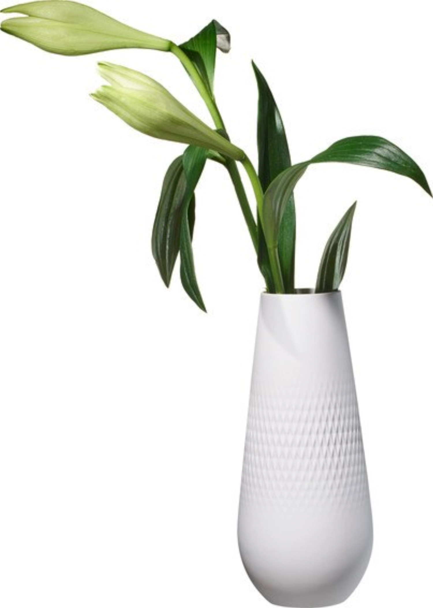 Manufacture Collier blanc Vase Carré haut 11.5x11.5x26cm1.62