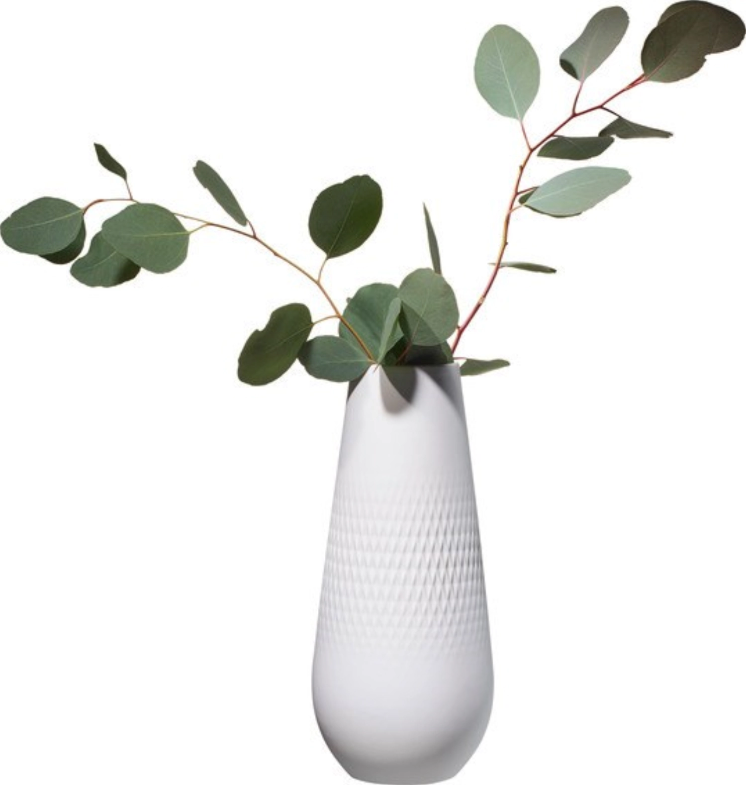 Manufacture Collier blanc Vase Carré haut 11.5x11.5x26cm1.62