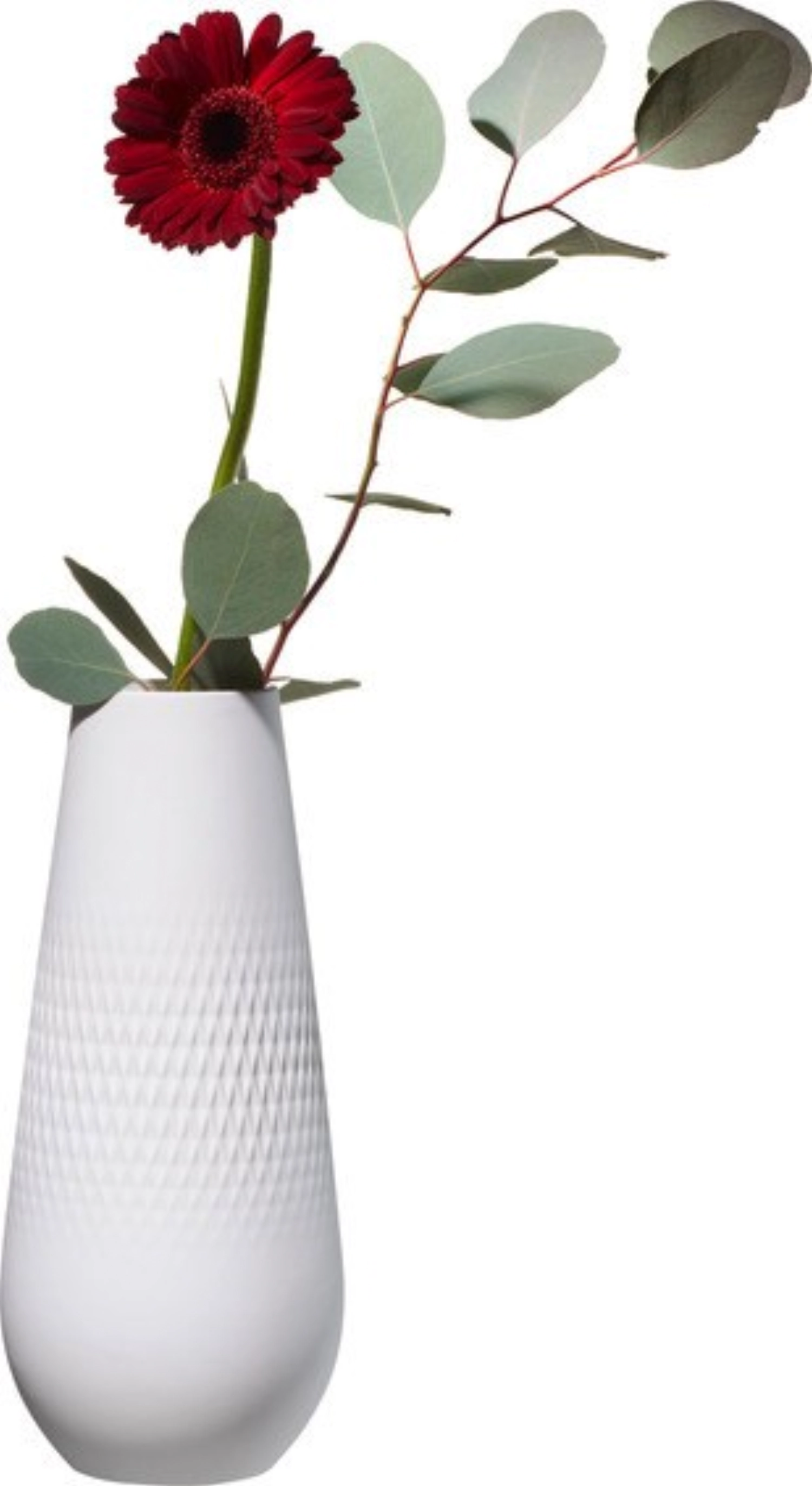 Manufacture Collier blanc Vase Carré hoch 11.5x11.5x26cm1.62