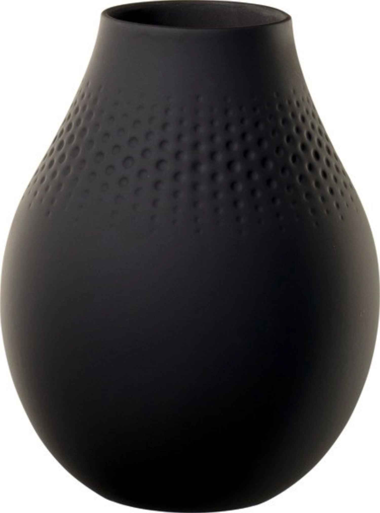 Manufacture Collier noir Vase Perle hoch 16x16x20cm 2.34lt