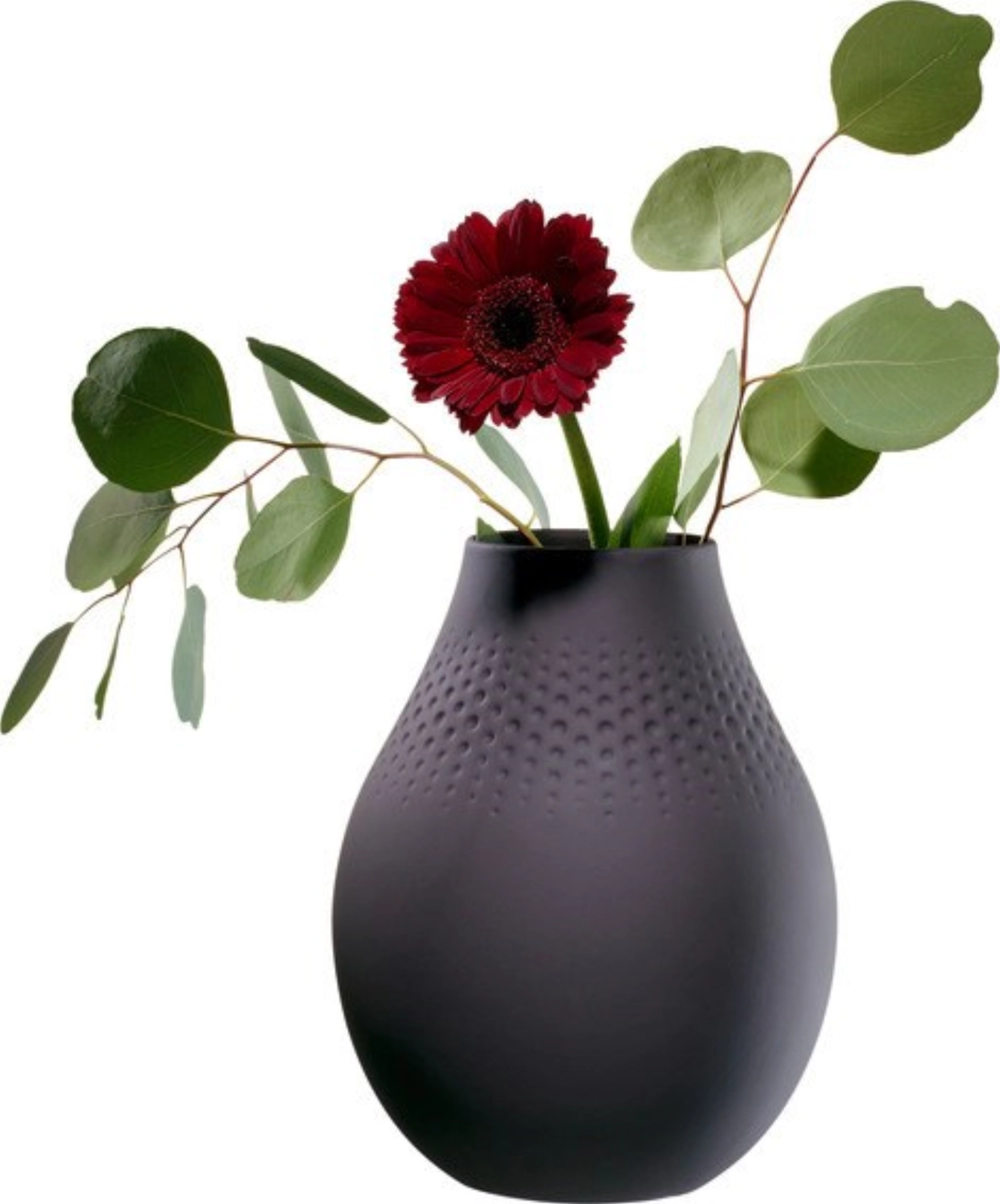 Manufacture Collier noir Vase Perle hoch 16x16x20cm 2.34lt