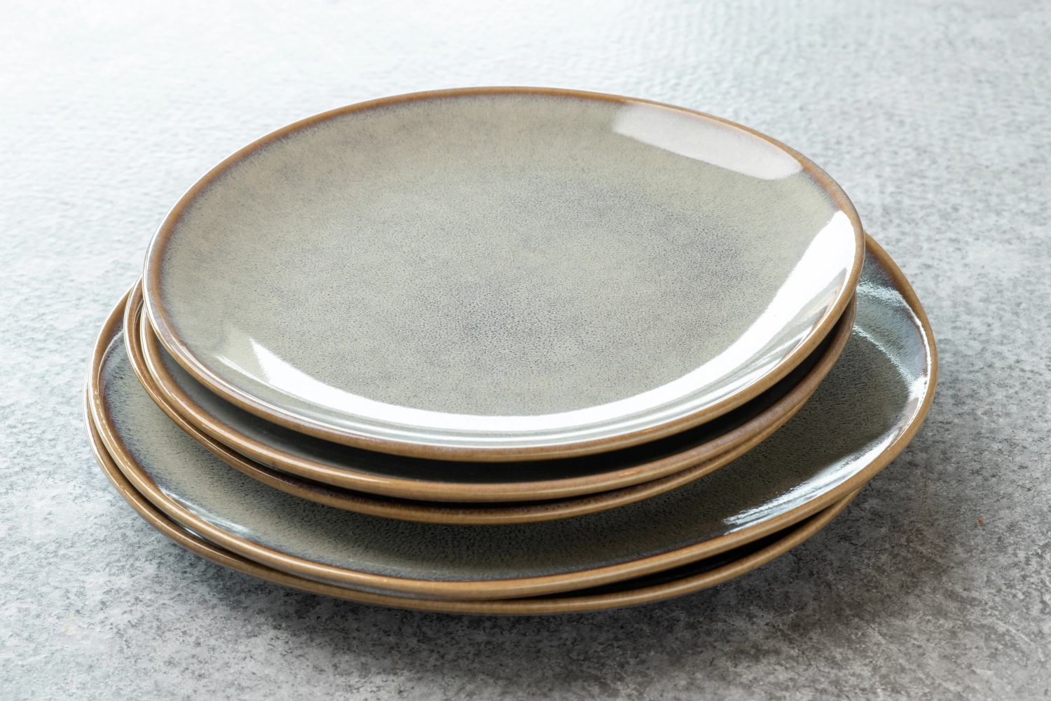 Lave beige Assiette plate 28x28x2.7cm