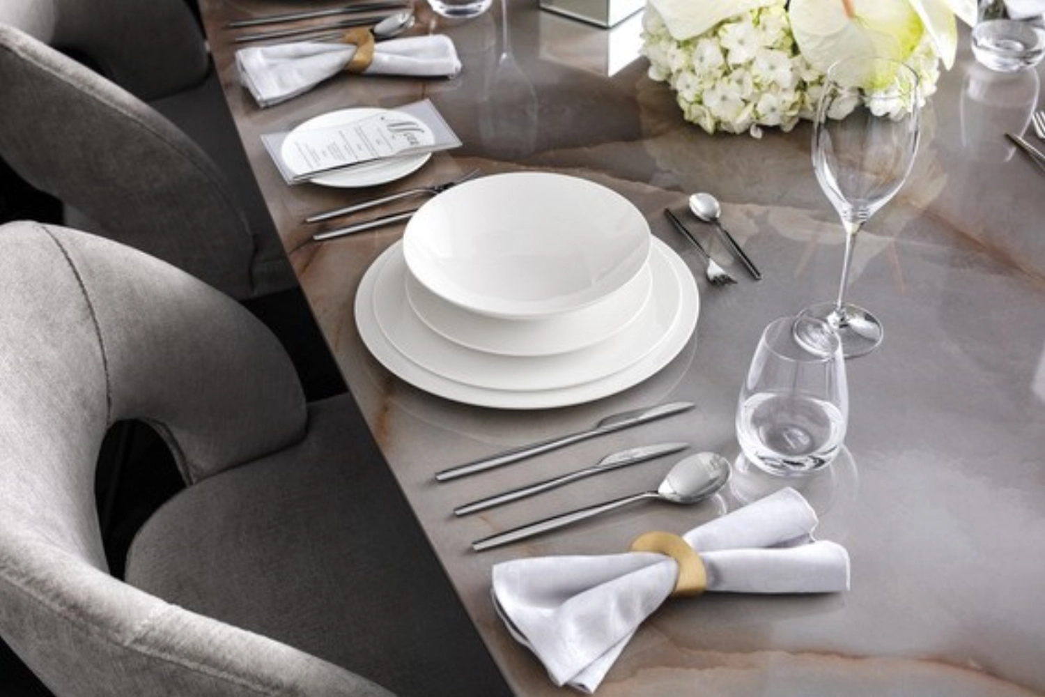 MetroChic blanc Assiette à soupe