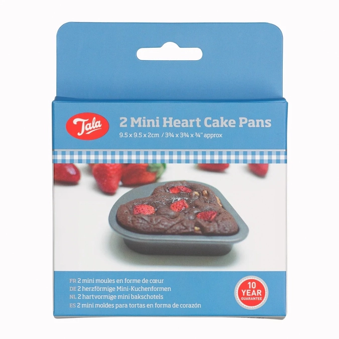 Lot de 2 moules à cake Everyday Mini Cœur