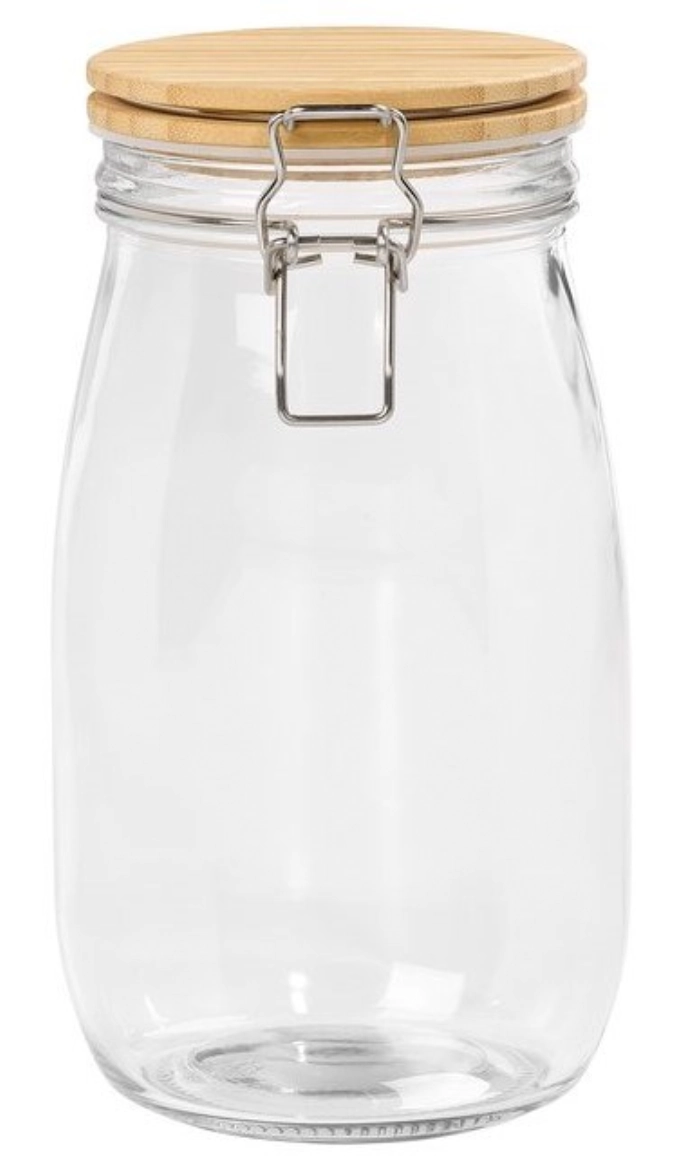 Aufbewahrungsglas mit Bambusdeckel, 700ml