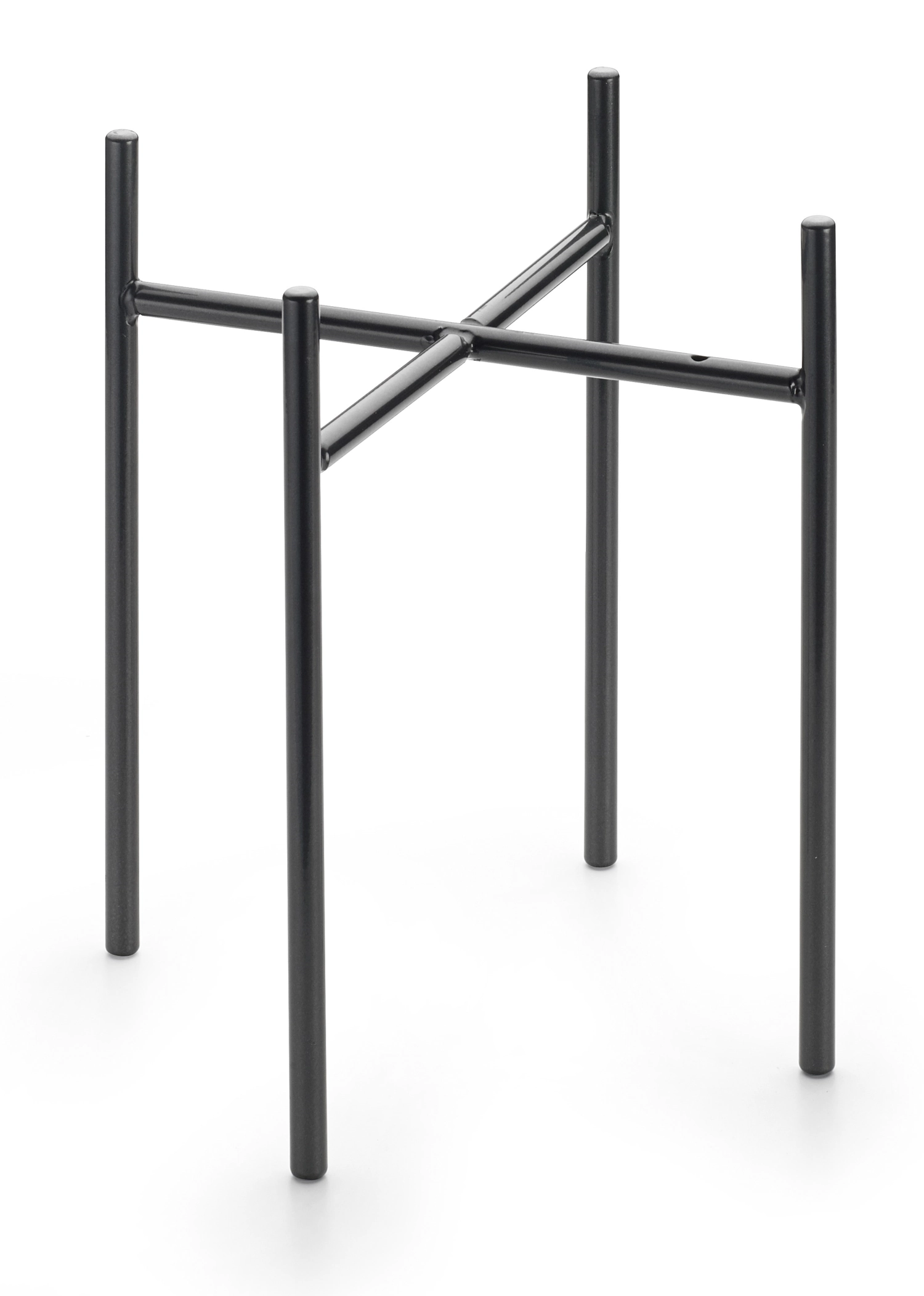 Plateau noir 18x18cm H25 cm