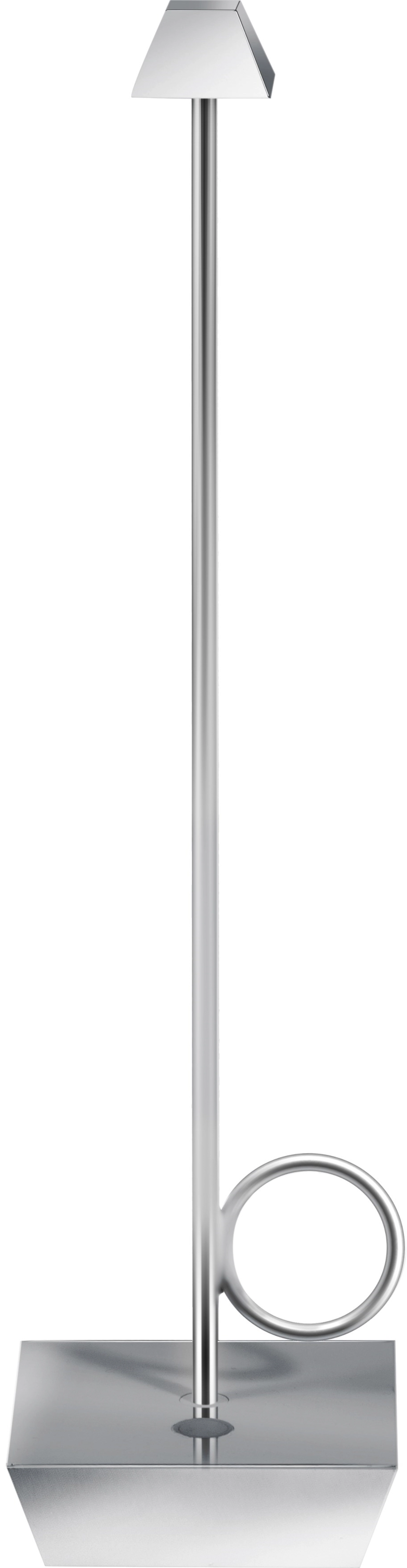 Broggi bugia lampe rechargeable, chromé 8x8cm h32cm