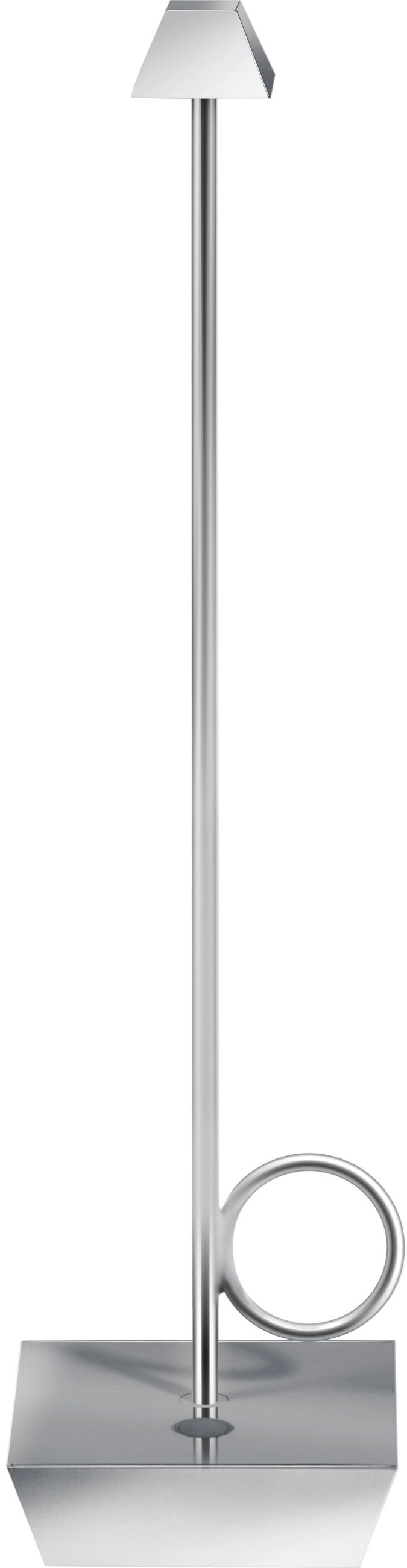 Broggi bugia lampe rechargeable, chromé 8x8cm h32cm