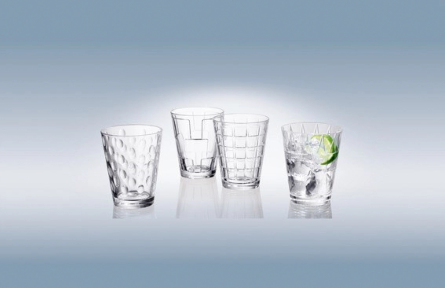 4er Set Dressed Up Wasserglas clear 0.31lt H10.5cm