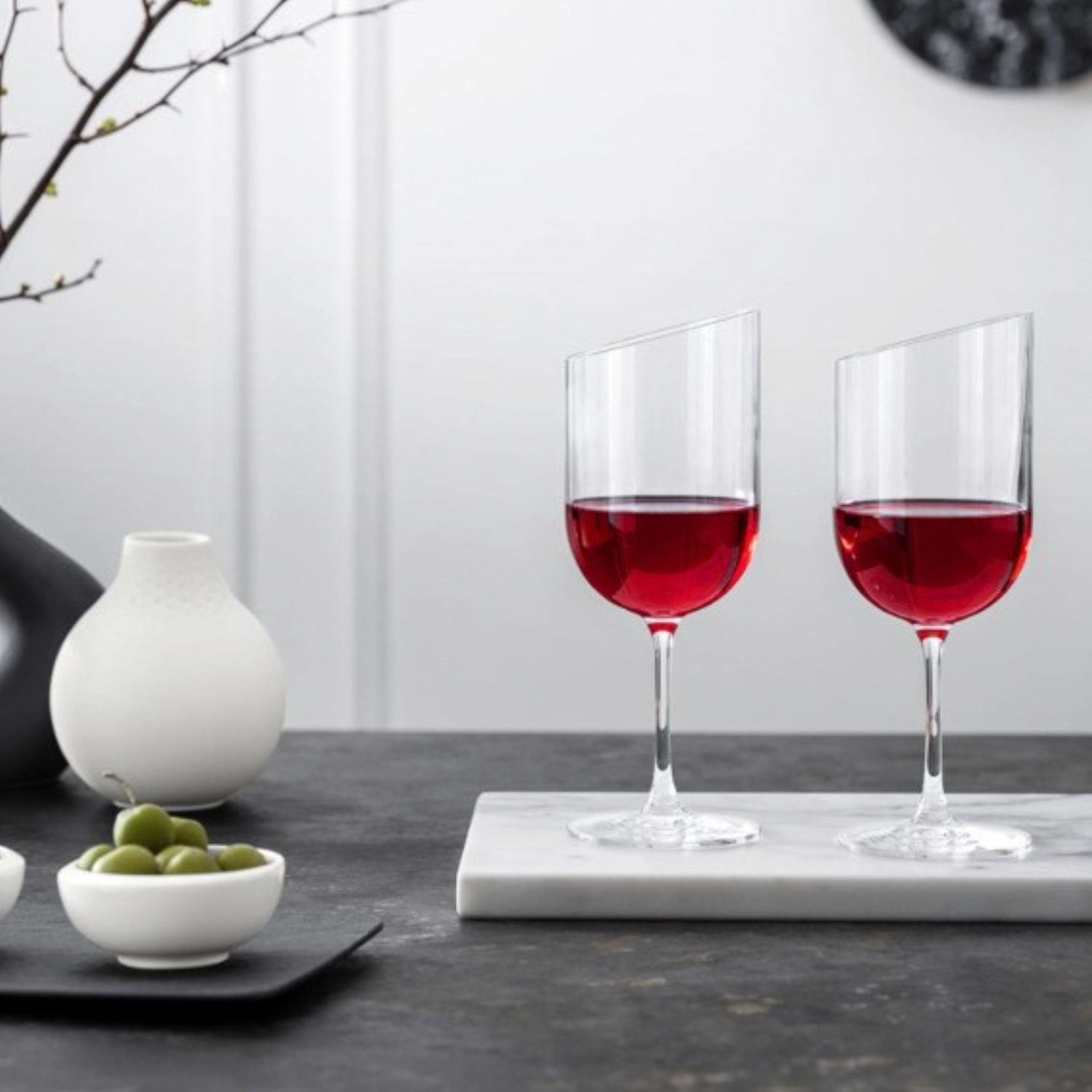 Set de 4 verres à vin rouge NewMoon 21.8cm 0.41lt