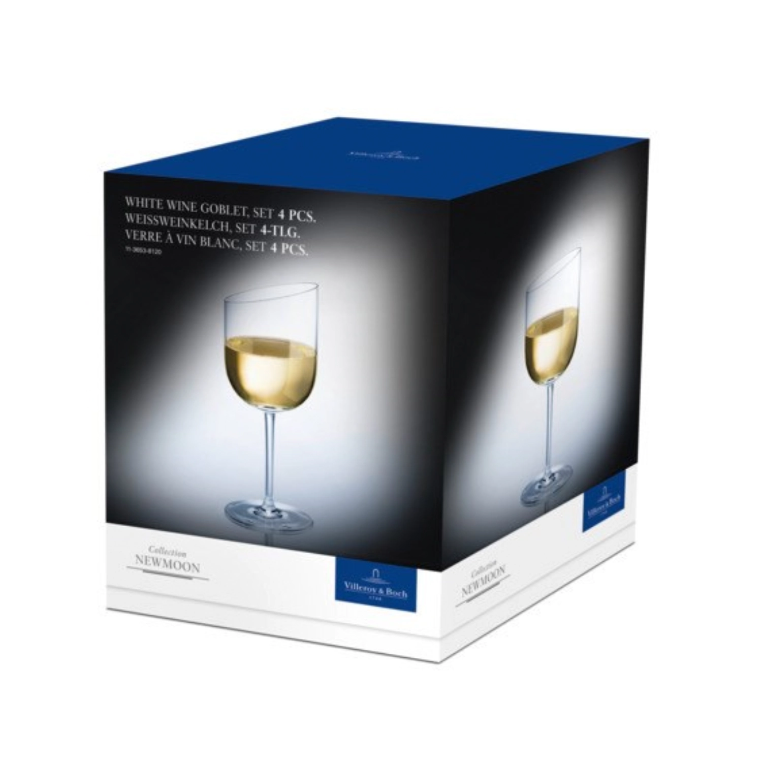 Set de 4 verres à vin blanc NewMoon 20cm 0.3lt