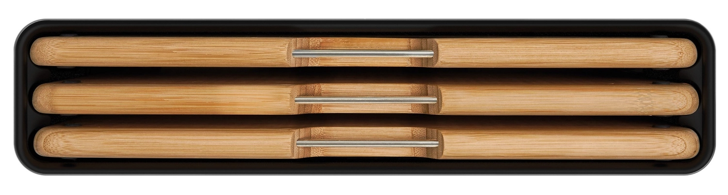 Folio acier bambou set de 3 pièces acier