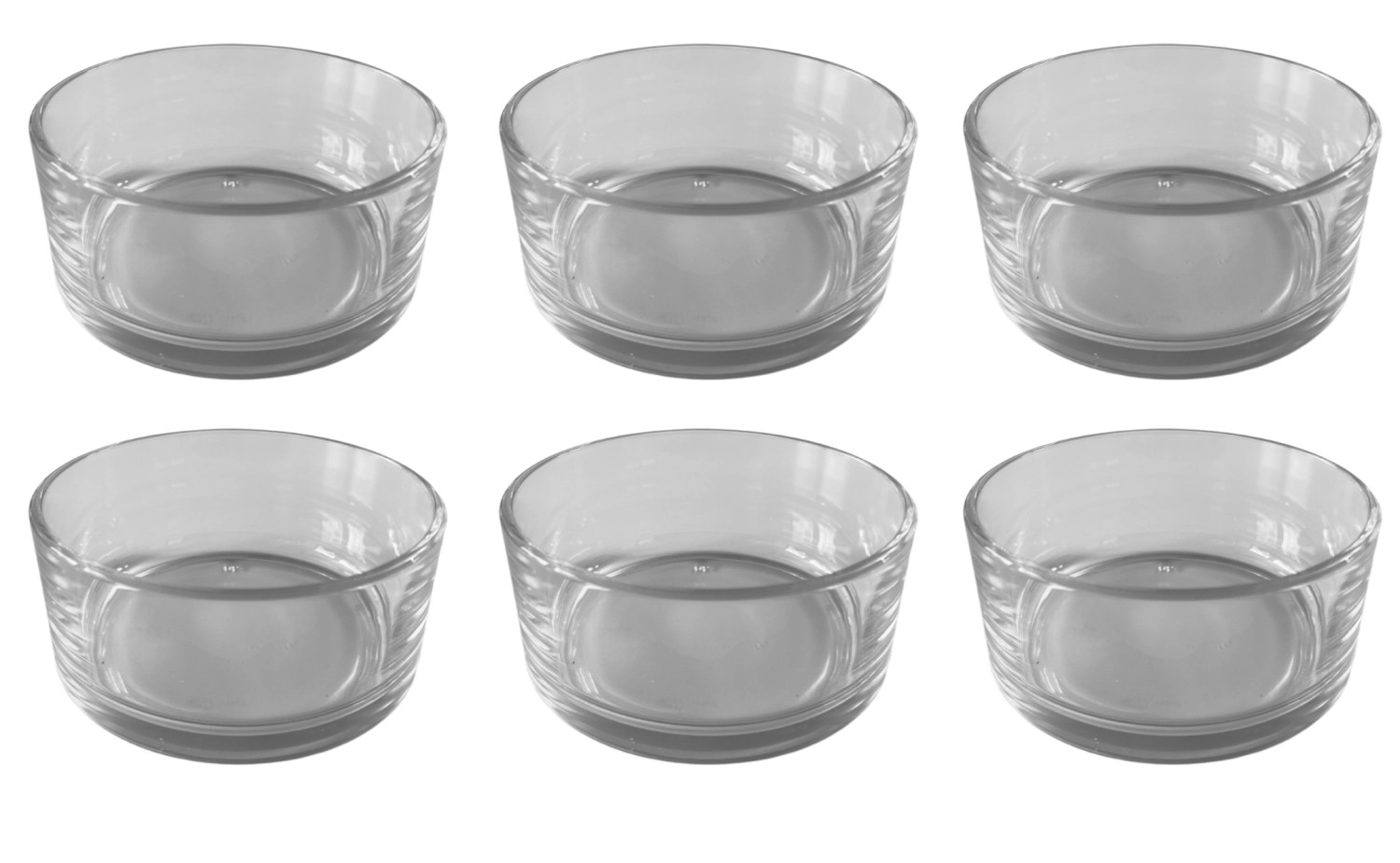 Lot de 6 verres de rechange pour boîte à fromage Aligro