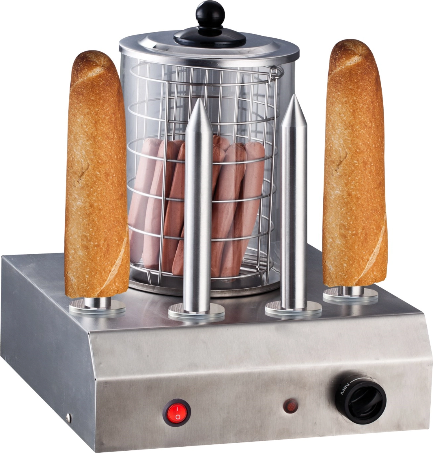 Deckel zu 4er Hot Dog Maschine