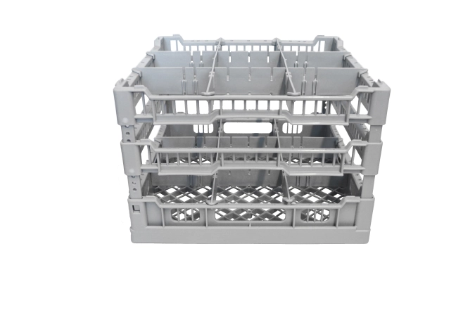 Panier en verre 400x400 (88x88mm) H : 240mm