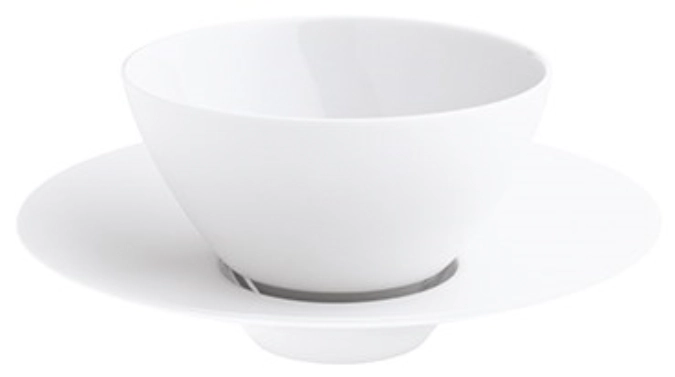 Velvet Milchkaffee- und Suppenschale mit Unterteller