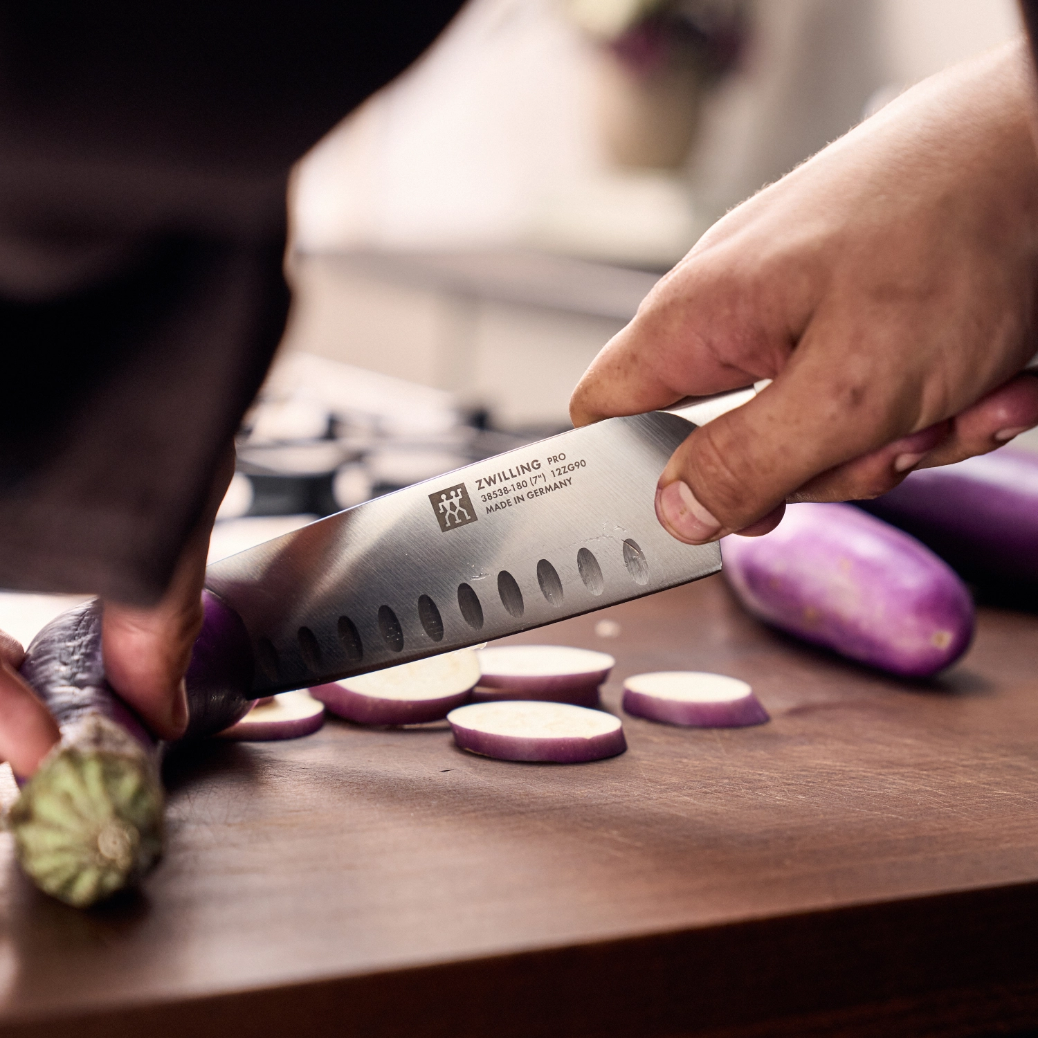 Pro le blanc couteau santoku 180mm