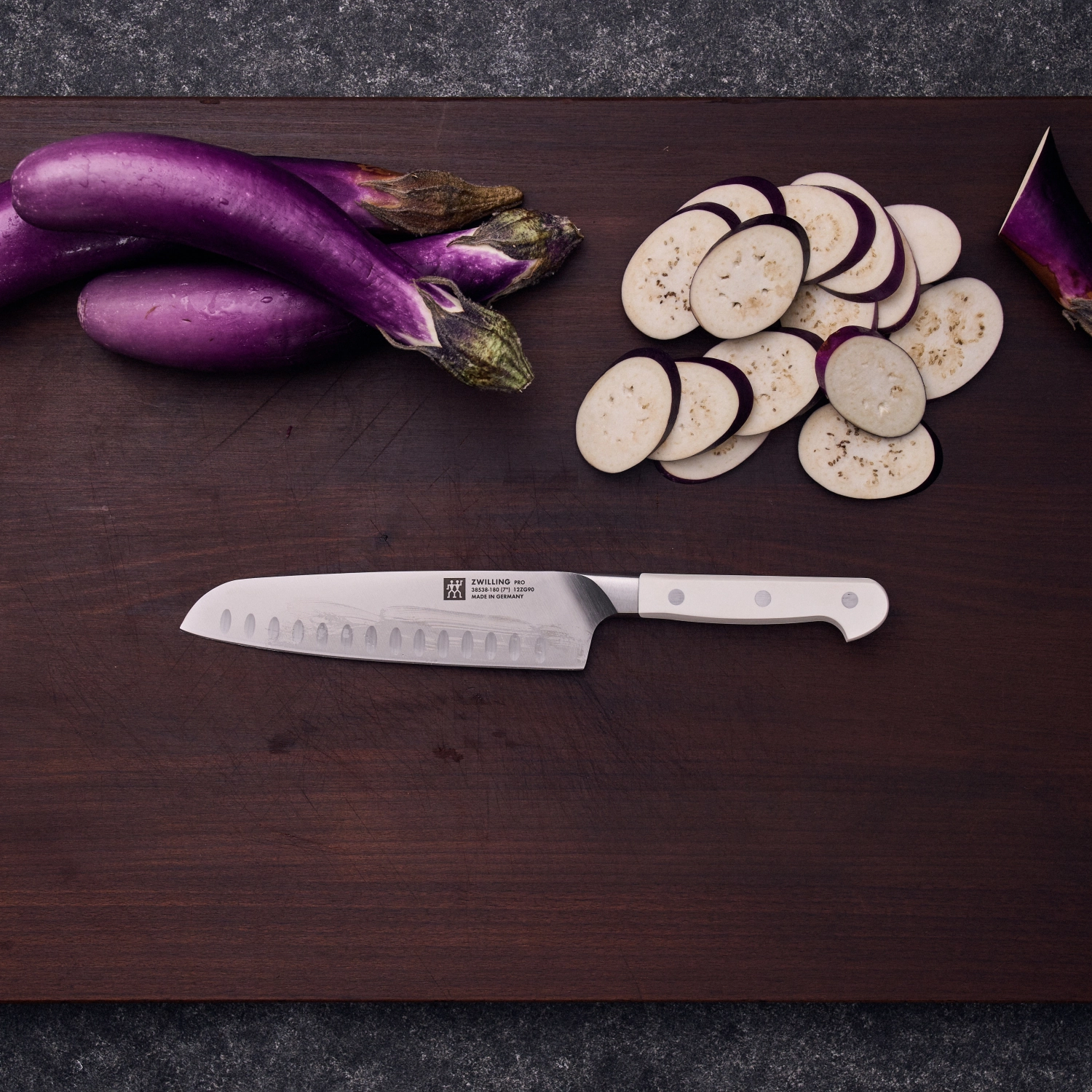 Pro le blanc couteau santoku 180mm
