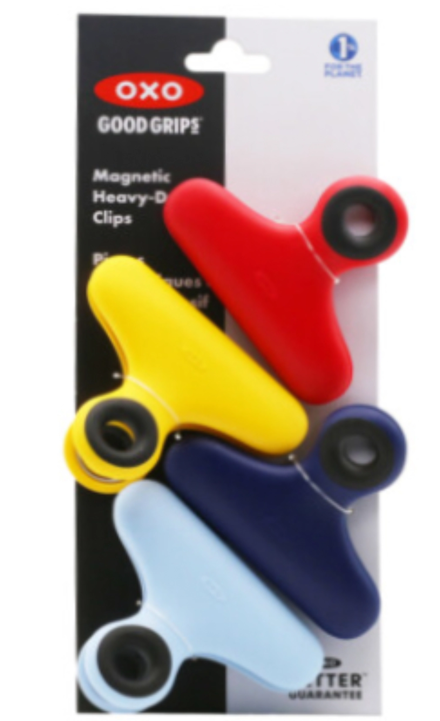 Set de 4 pinces/clips magnétiques gg assortis