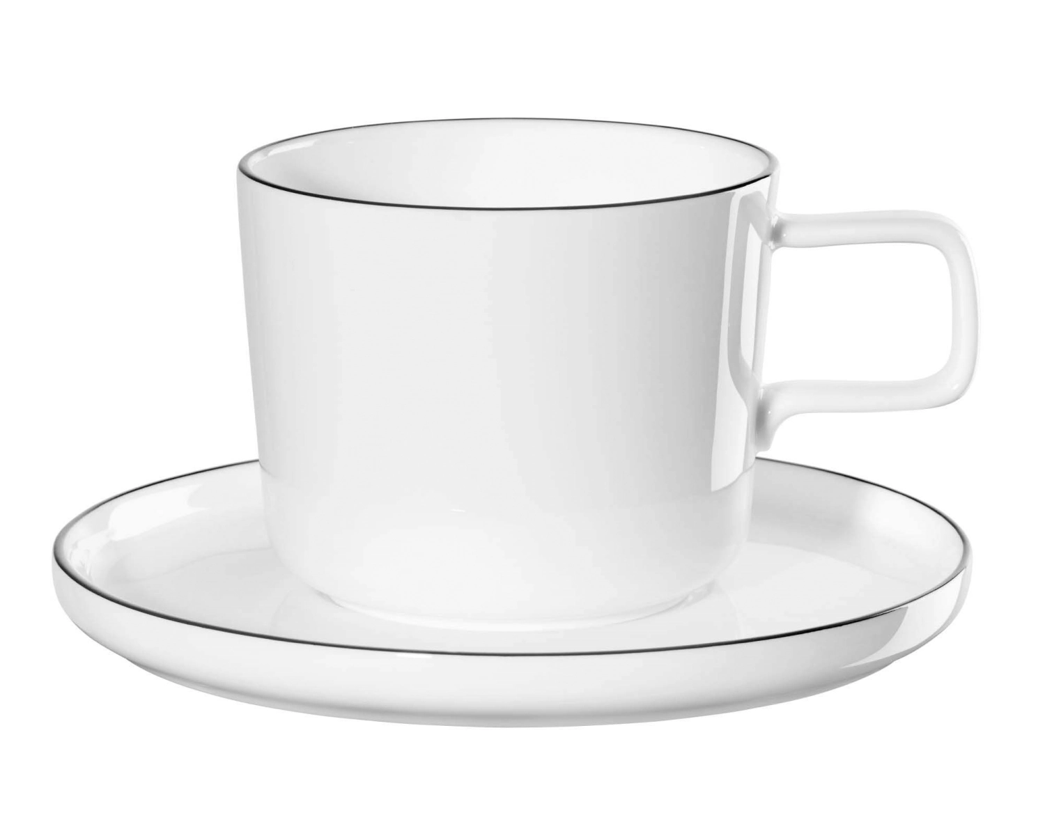 Oco ligne noire Tasse à café a. soucoupe