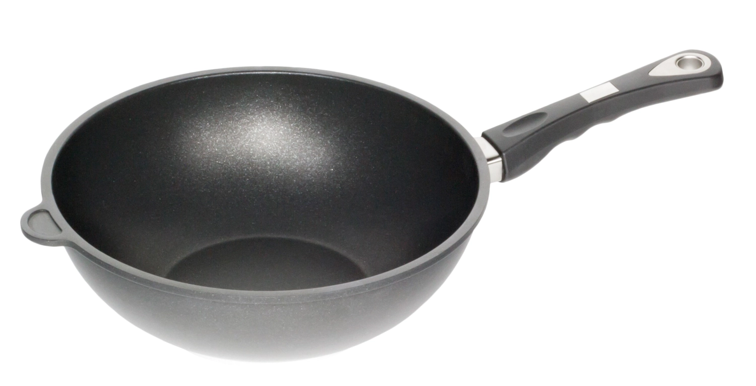 Wok D28cm, H11cm mit Stiel