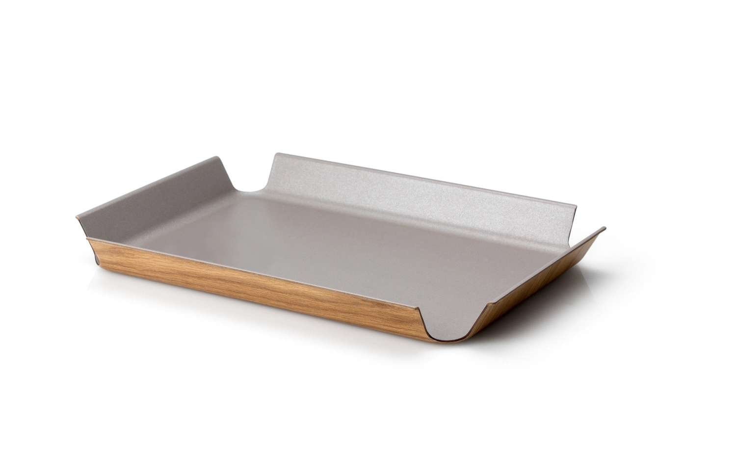 Non slip tray, taupe metallic