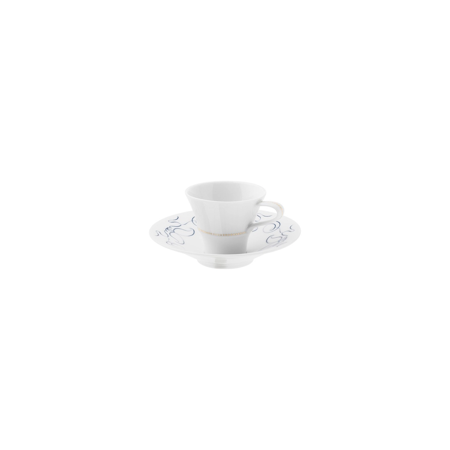Alif Blue Espressotasse mit Unterteller