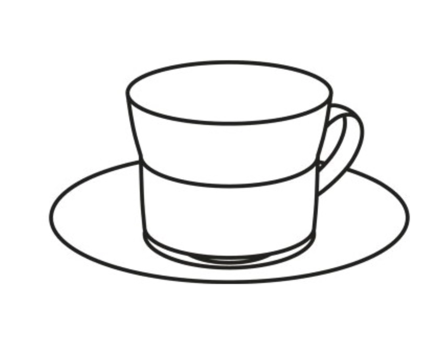 Soda Tasse à cappuccino a. soucoupe