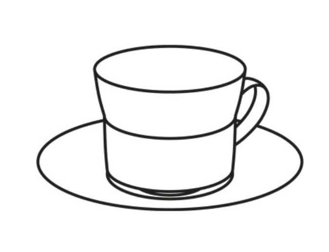 Soda Tasse à cappuccino a. soucoupe