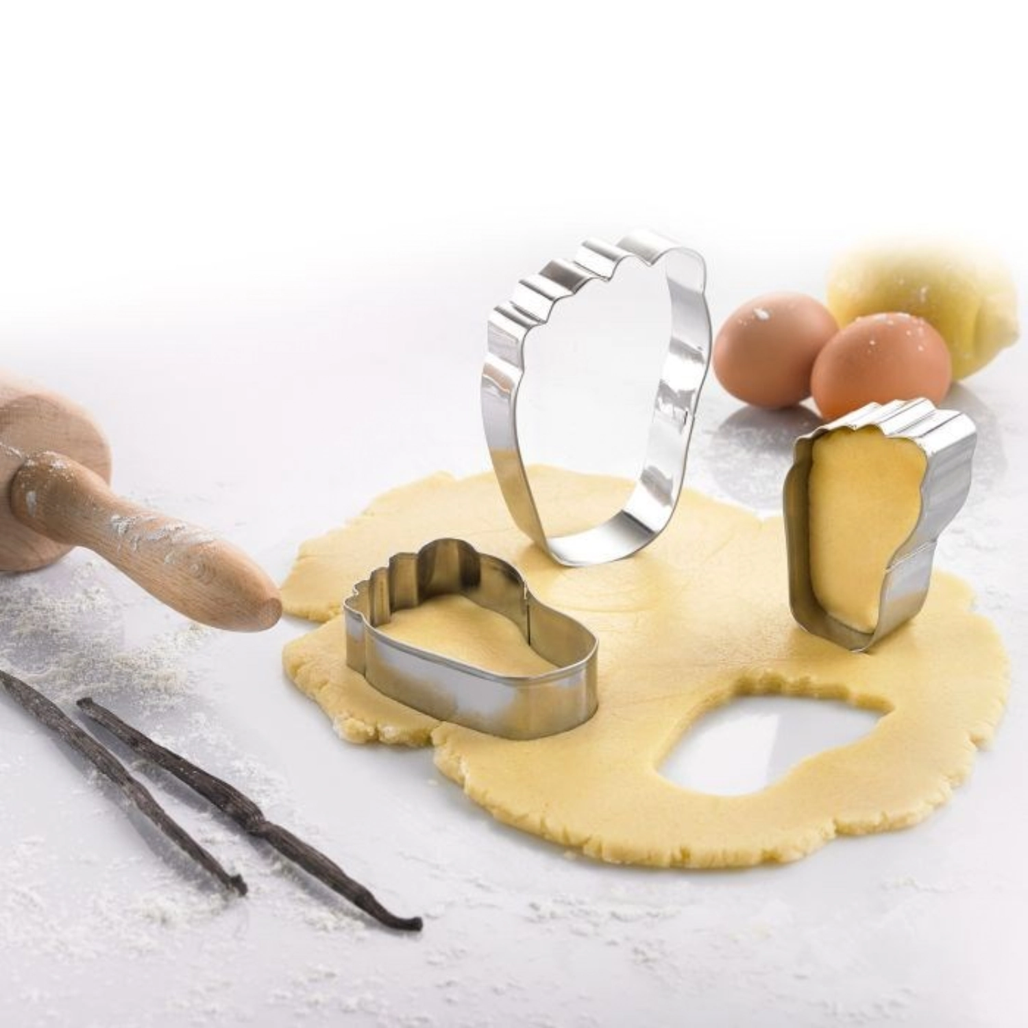 Set de 3 emporte-pièces pieds